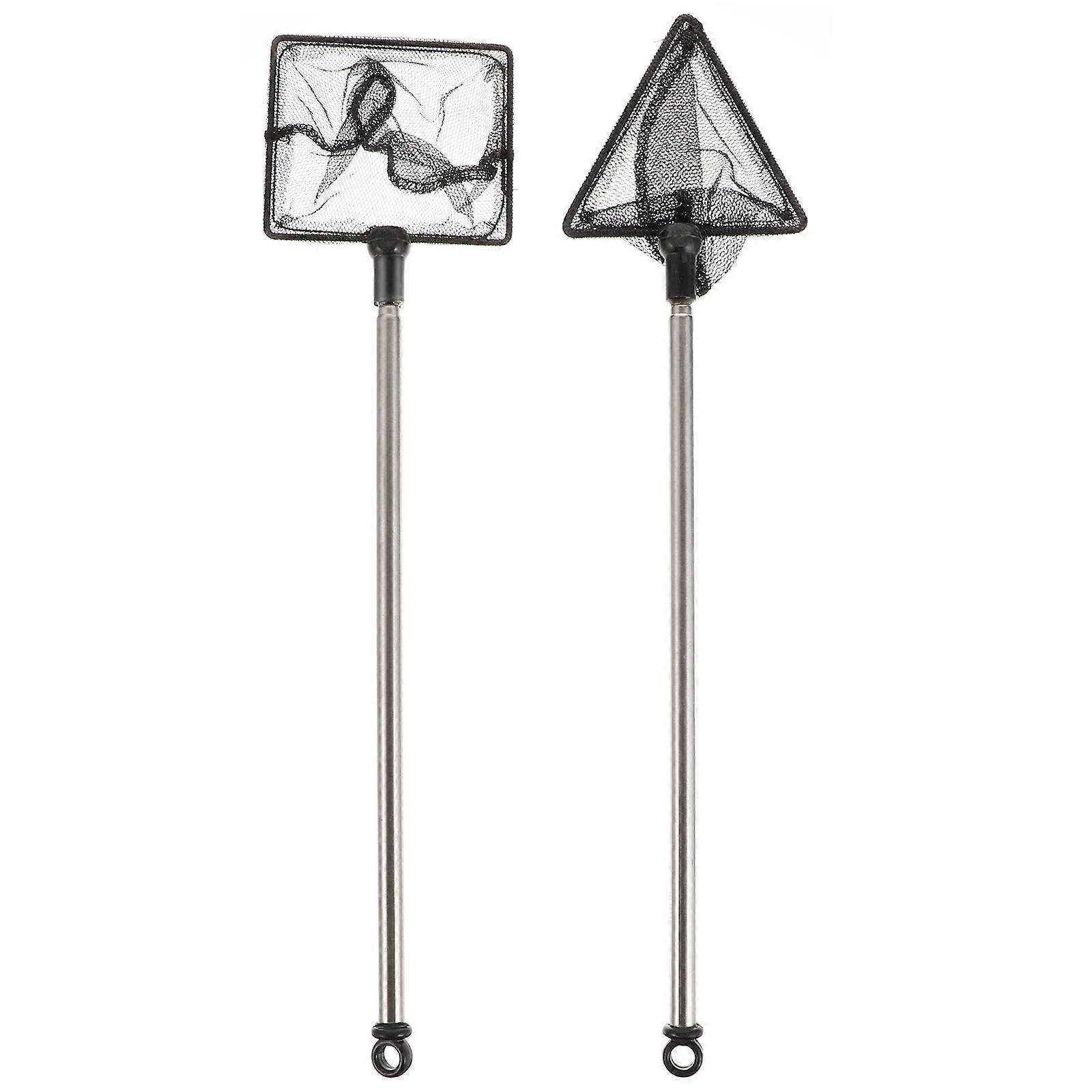 Telescopic Dip Net Landing Net for Fishing Use 2Pcs Set