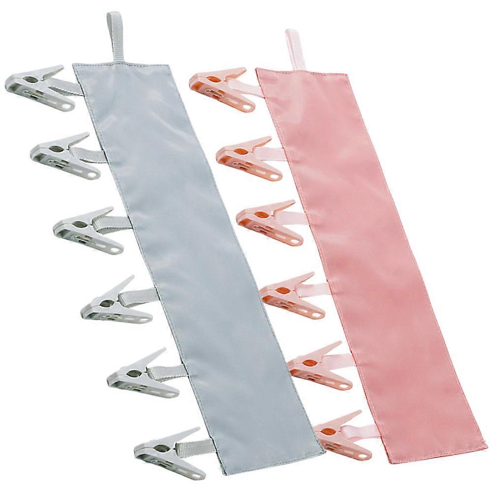 Laundry Sock Hanger Multi-Functional Hanger Clip Men Women Home Use 33x10cm Folding 2Pcs