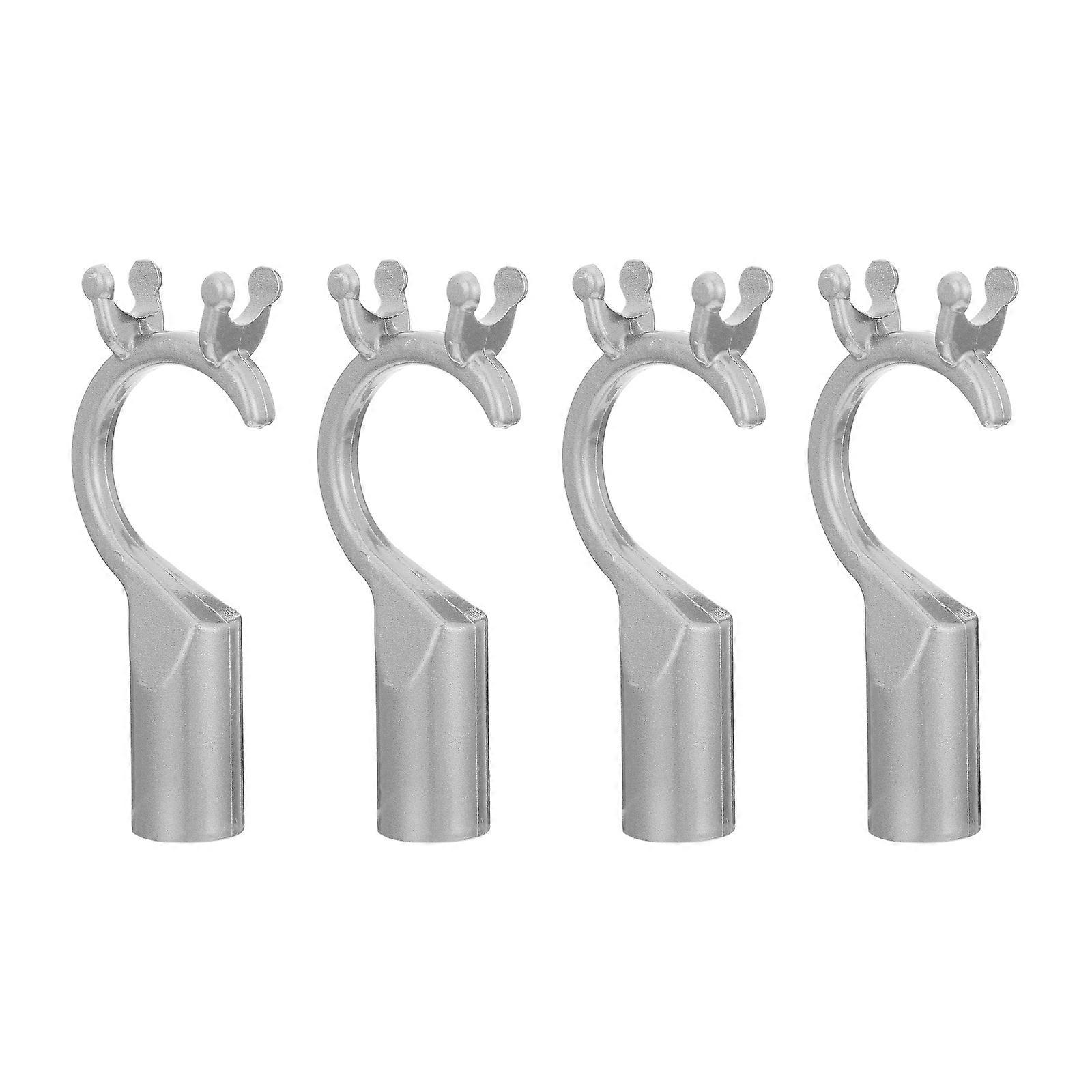 Support Clothes Pole Clothes Fork Head Accessories for Home Use 24Pcs