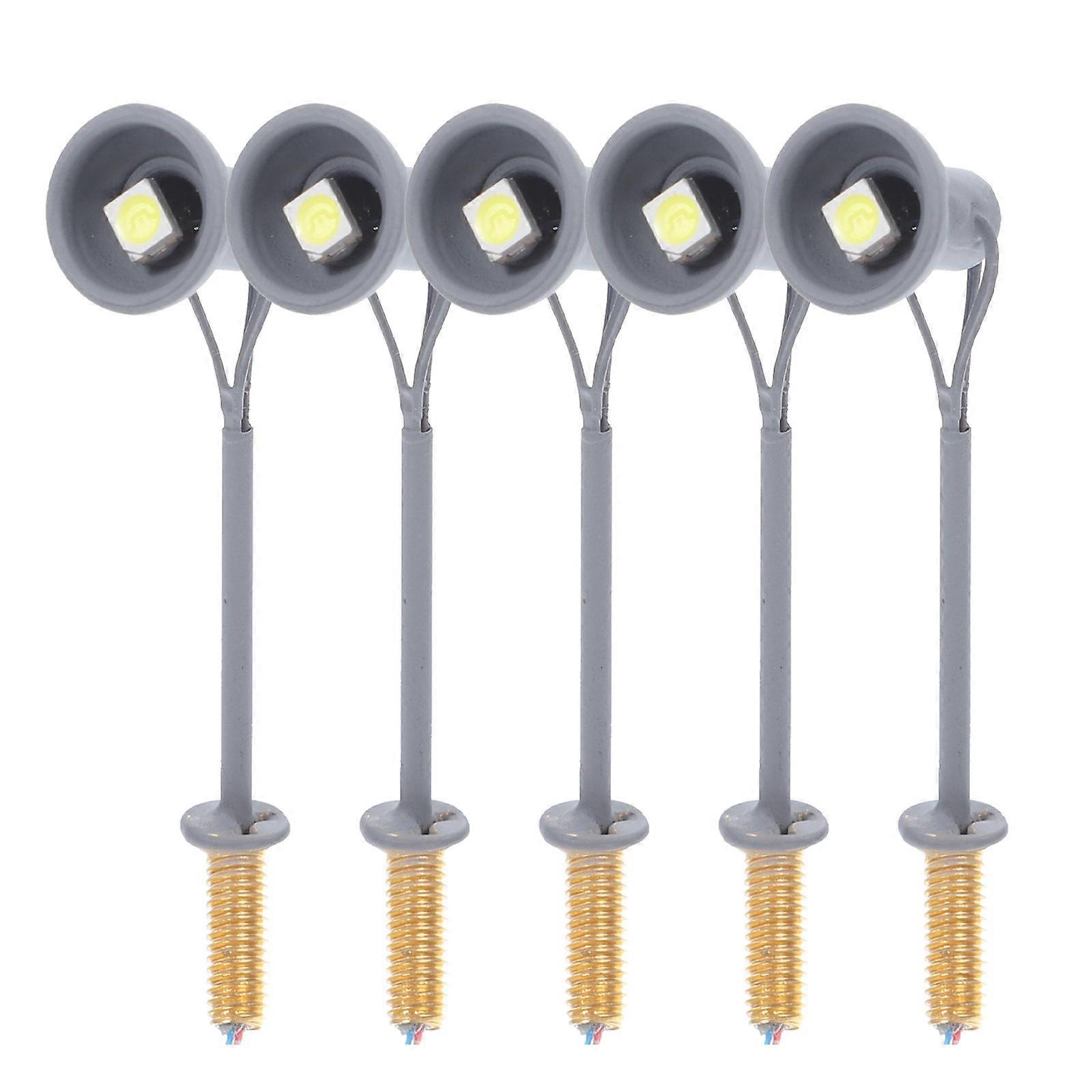Train Signal Light Model Mini Reflector Lamp For Sand Table Projects And Landscape Layout 15 Pcs