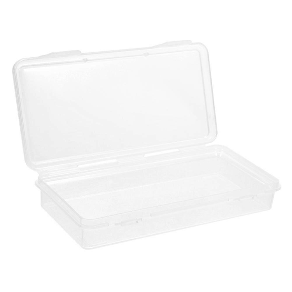 Transparent Pencil Case Plastic Pencil Box for Storage Use 3Pcs Durable Holder