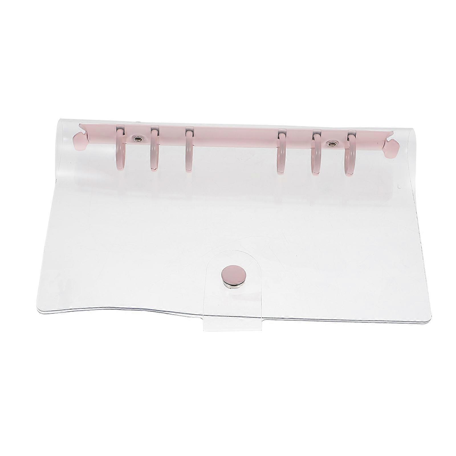 Binder Notebook Transparent PVC Loose-Leaf Cover for 4Pcs Set