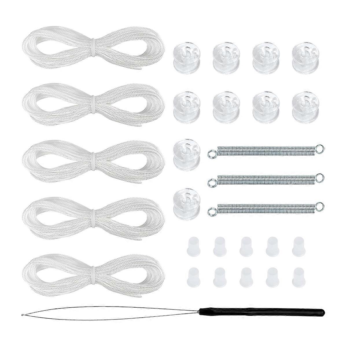 RV Pleated Shade Repair Kit, Pleaded Shade Repair Kit, Window Shade Restringing Kit for RV Day/Nigh