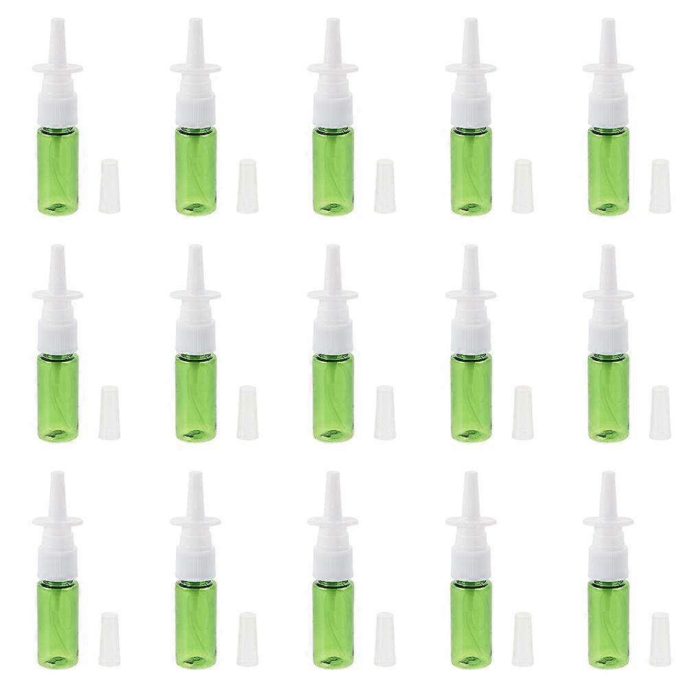 Multipurpose Nasal Spray Bottle for Storage 15Pcs Green Refillable Bottles
