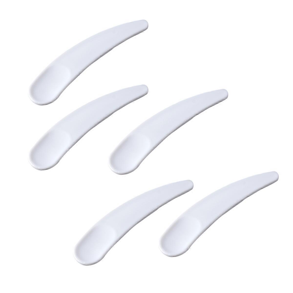 Cosmetic Spatula Makeup Spatula for Facemask Use 100Pcs White Plastic