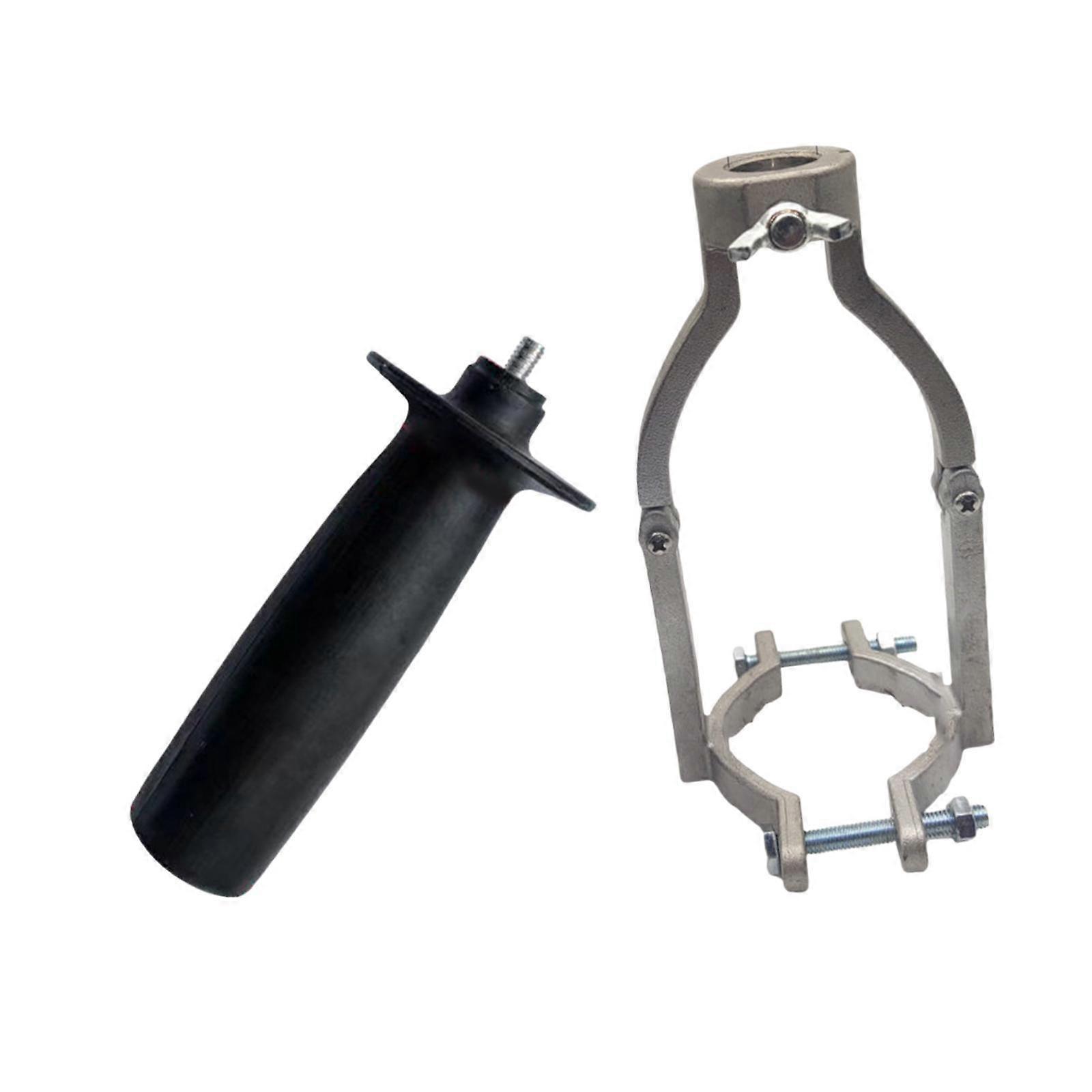 Square Hole Drill Bit Adapter Bracket with Handle for Hand Drill Bench Drill