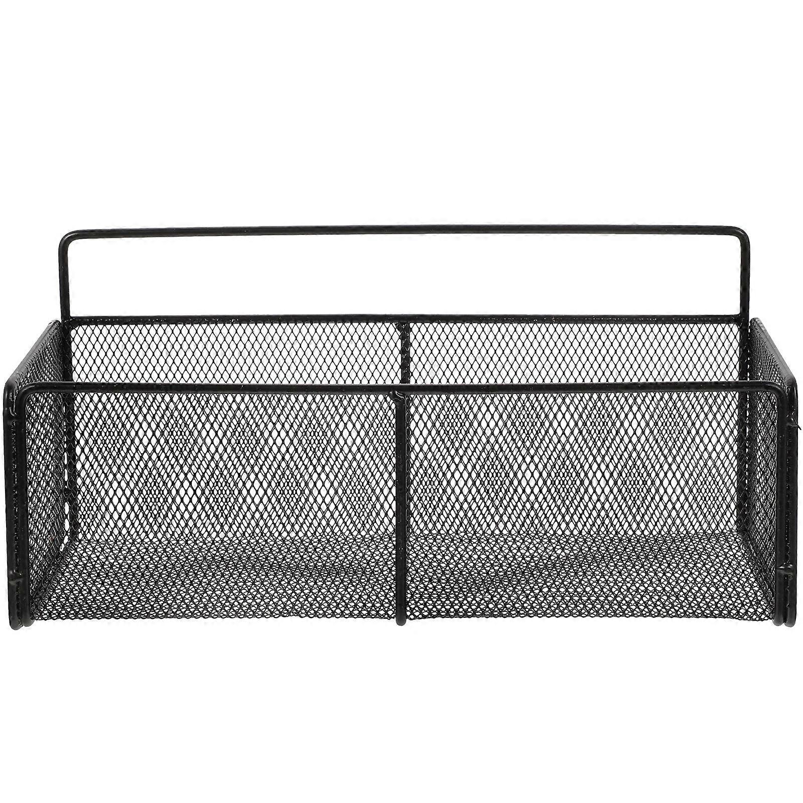 Wall Mounted Bathroom Shelf Organizer for Storage 2Sets Black Rack