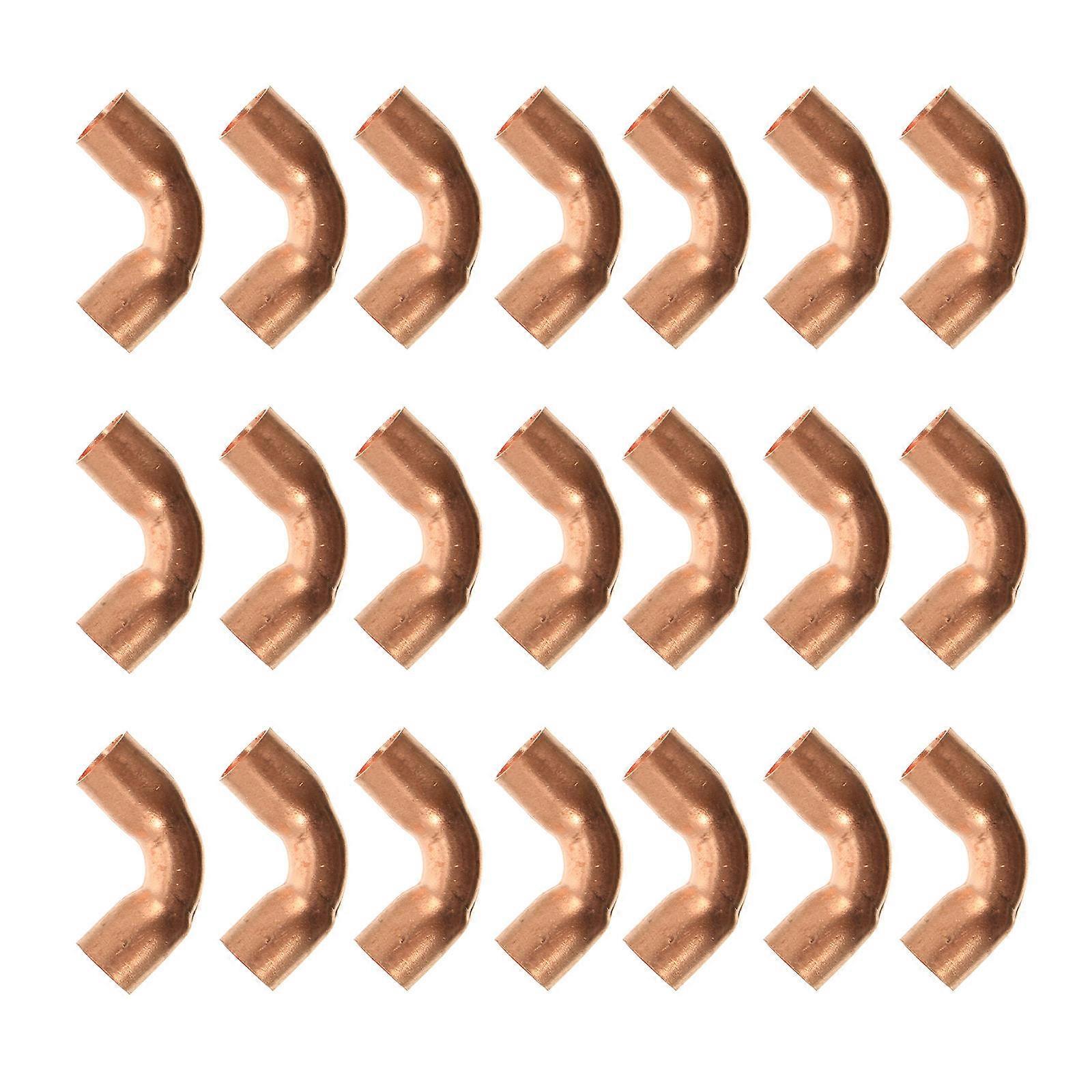 Copper Elbow Fitting for Plumbing Use with 20Pcs 90 Degree Coupler