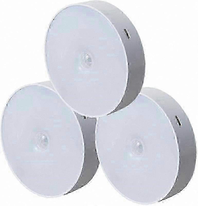 3-Pack LED Night Lights with Motion Sensor, USB Rechargeable, Wireless Lighting Solution for Indoor Use