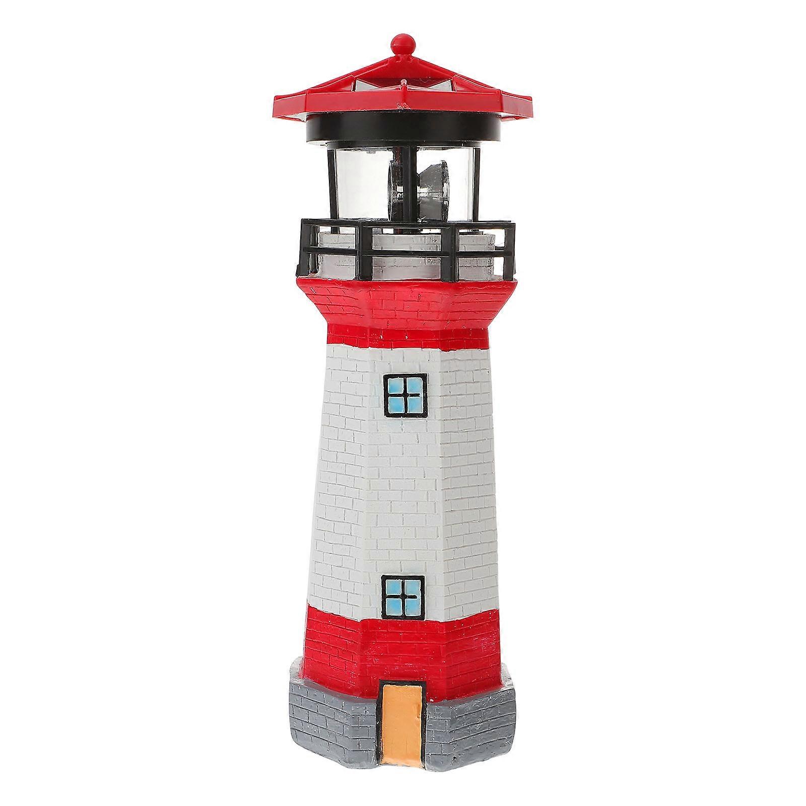 Solar Garden Lighthouse Light for Outdoor Decoration 2Pcs