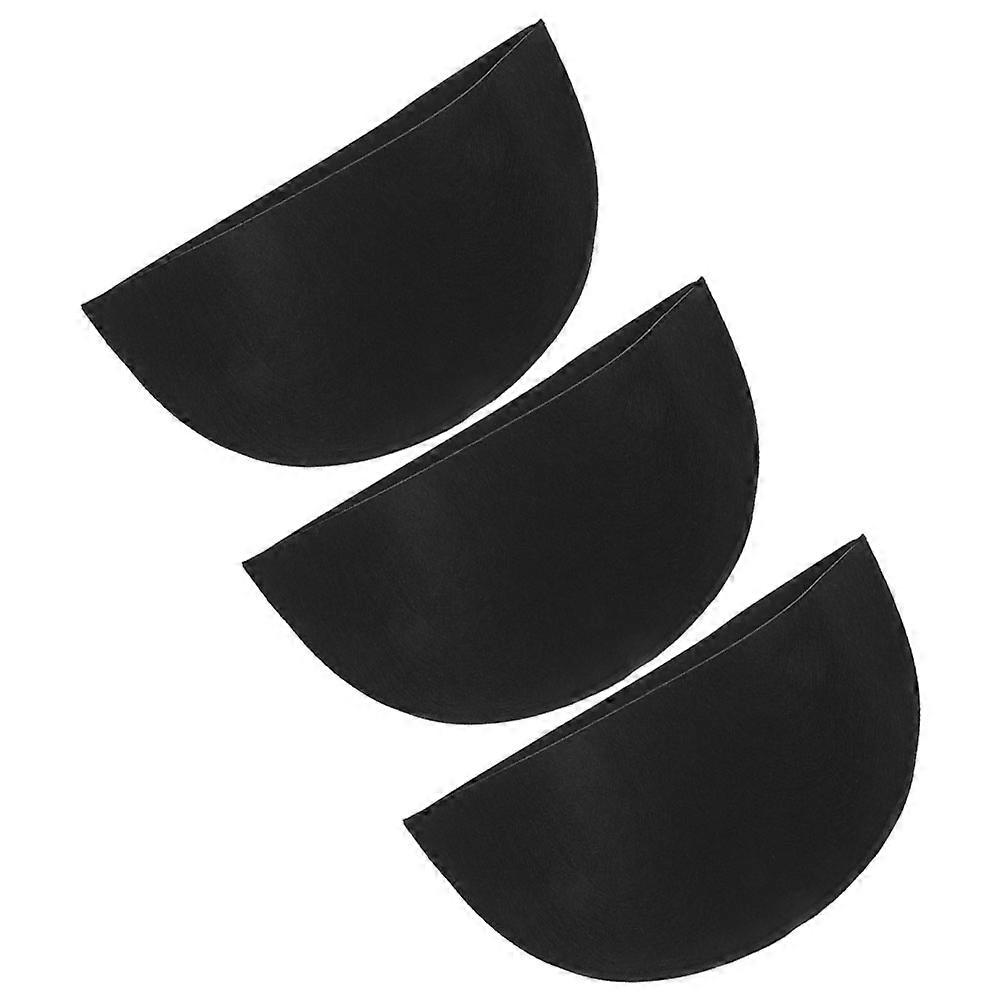 Black Felt Planter Liners for Water Absorption 6Pcs Reusable Half Round Fabric Liners