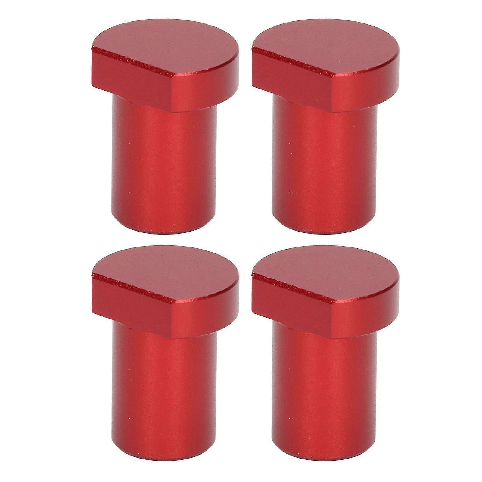 4PCS Woodworking Desktop Limit Blocks Multifunctional Workbench Peg Brake Stops 20mm Diameter Red