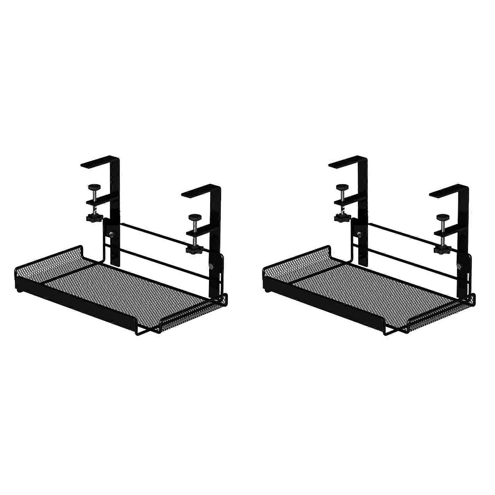 Under desk cable management tray, workstation storage, style 2
