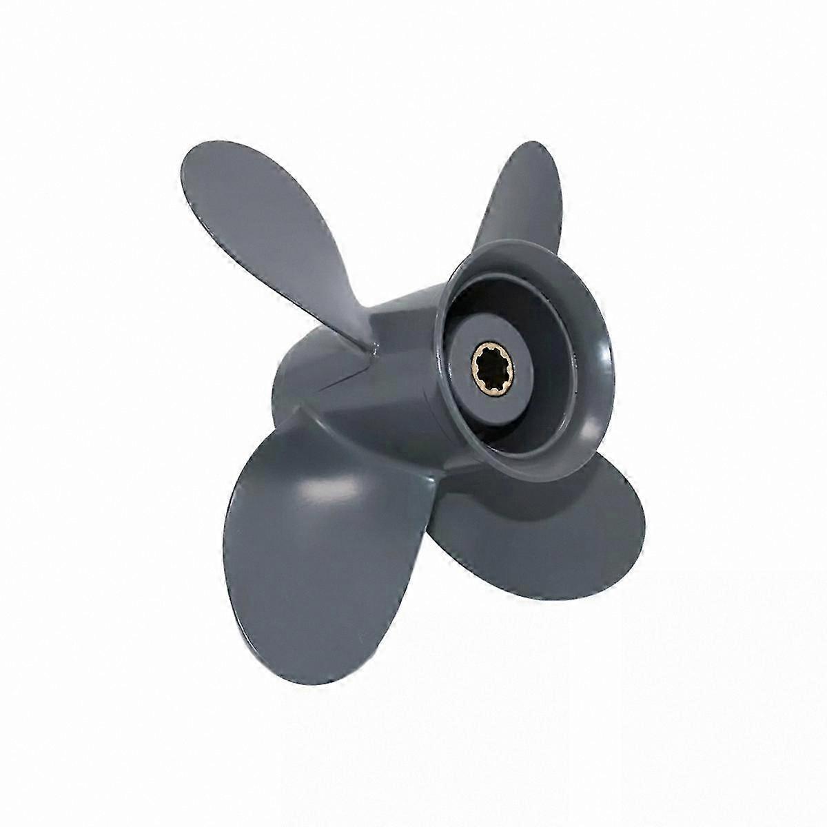 Aluminum Outboard Prler for 8-20HP Engines with 8 Tooth and 4 Blades Compatible with  Models