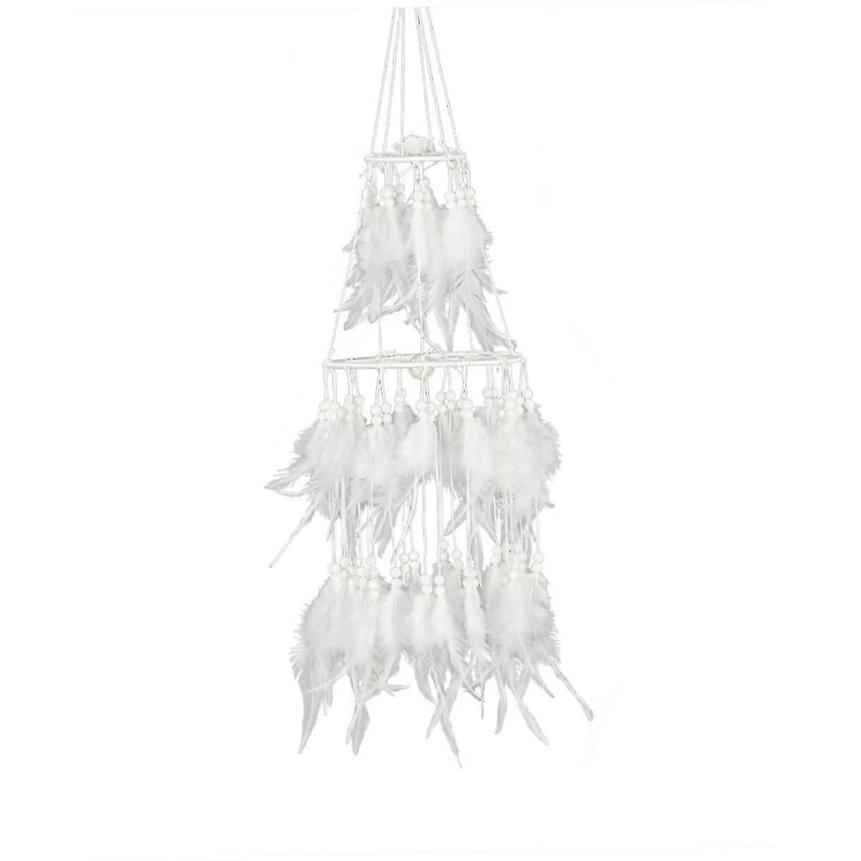 Pearl-Decorated Dreamcatcher Wind Chime for Bedroom Decor