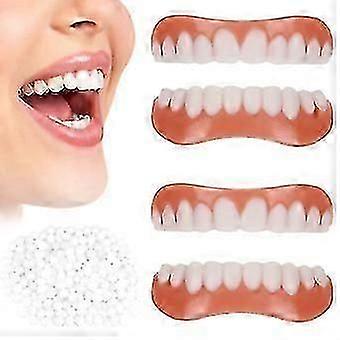 2 pár műfogak Héjak, furnérok Fogak Kozmetikai fogtakaró Hamis fogak Ideiglenes műfogsorok Műfogak Műfogsor - MXBC