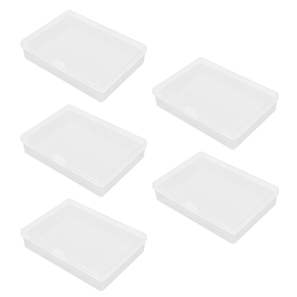 Poker Cards Storage Boxes Plastic Containers for Secure 5Pcs Storage