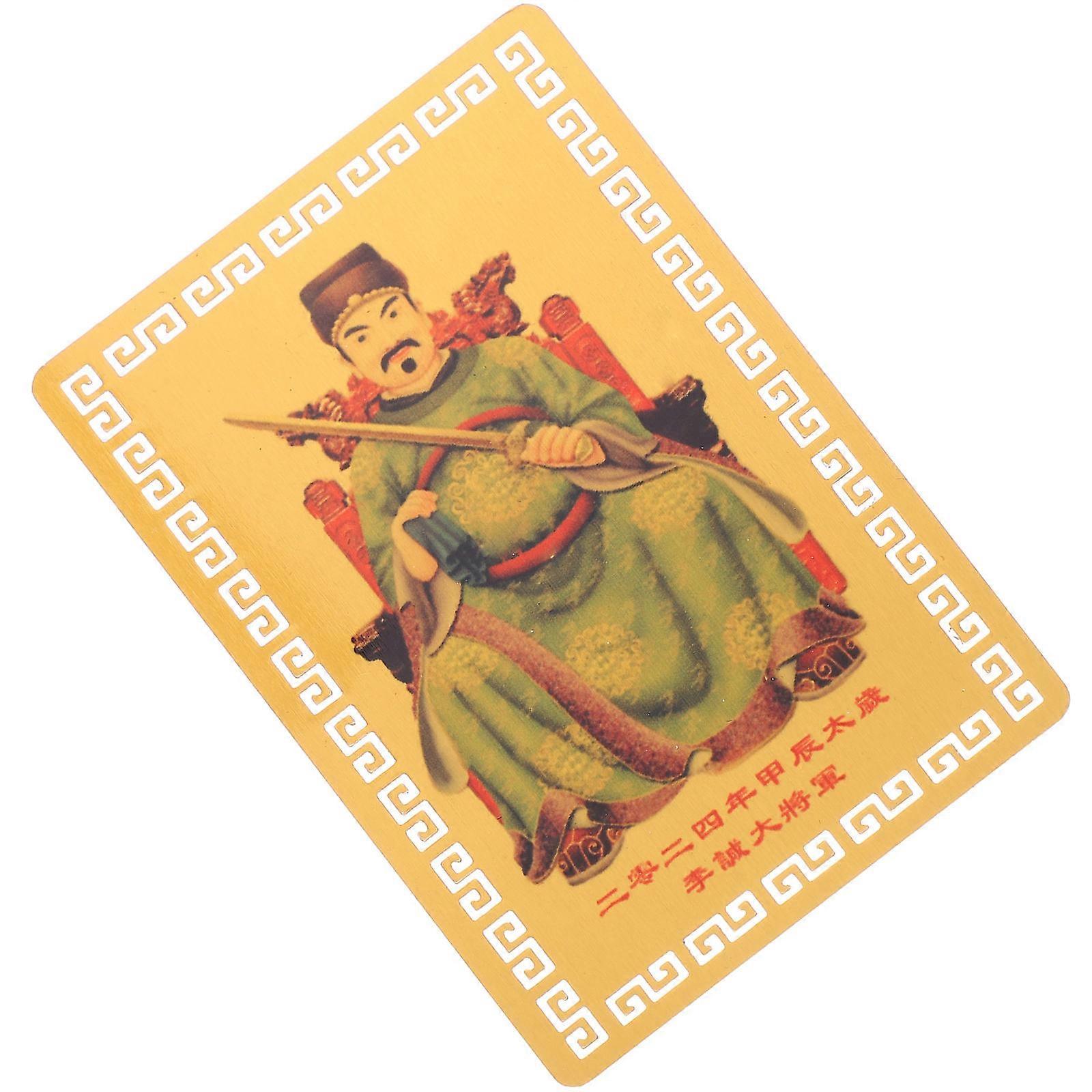 Chinese Style Amulet Card for Protection 4Pcs 2024 Taisui Luck Card Set