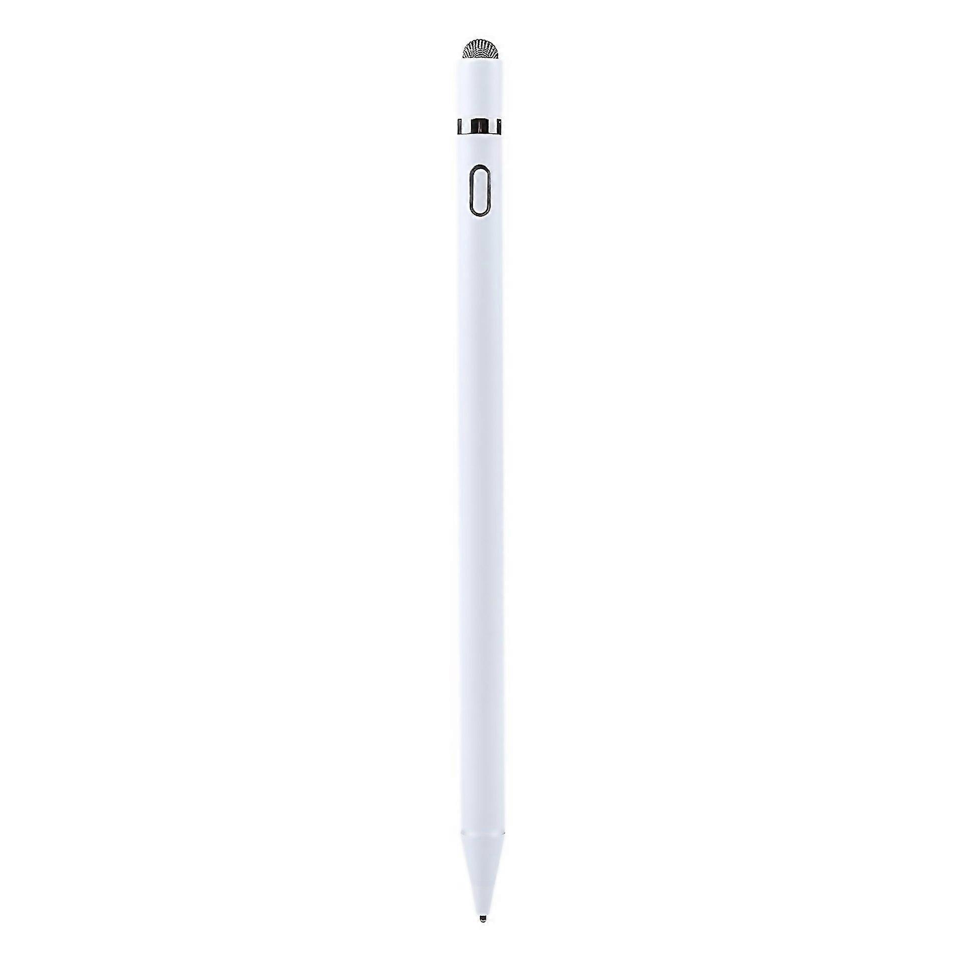For Universal Aluminum Alloy Active Capacitive Stylus Penwhite