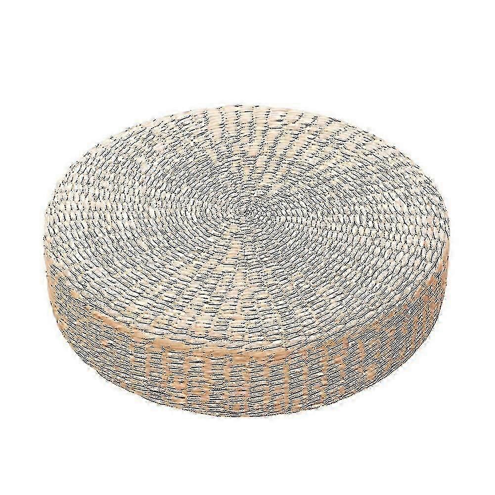 45cmヨガマットラウンドプーフフロアピロークッションストロー瞑想厚くするソフトヨガ機器