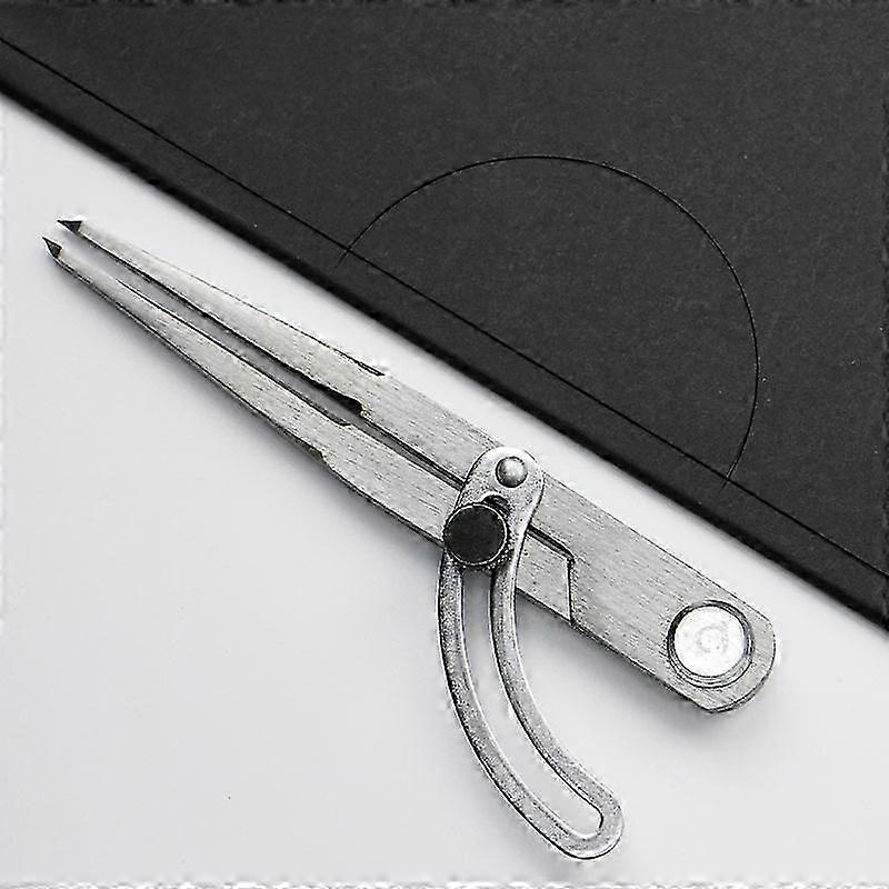 1pcs Adjustable Spacing Compass Wing Divider, 150mm Wing Leather Compasses Leathercraft Divider Rotating Tool for Sewing