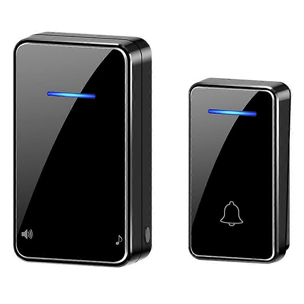 FA8 Self Powered Home Wireless Doorbell 60 Ringtones 5 Volume Levels Door Chime Kit, 1 Transmitter + 1 Receiver