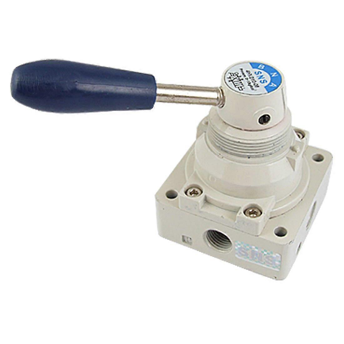 Type 4Port 2Position Hand Lever Valve With Blue Plastic Handle