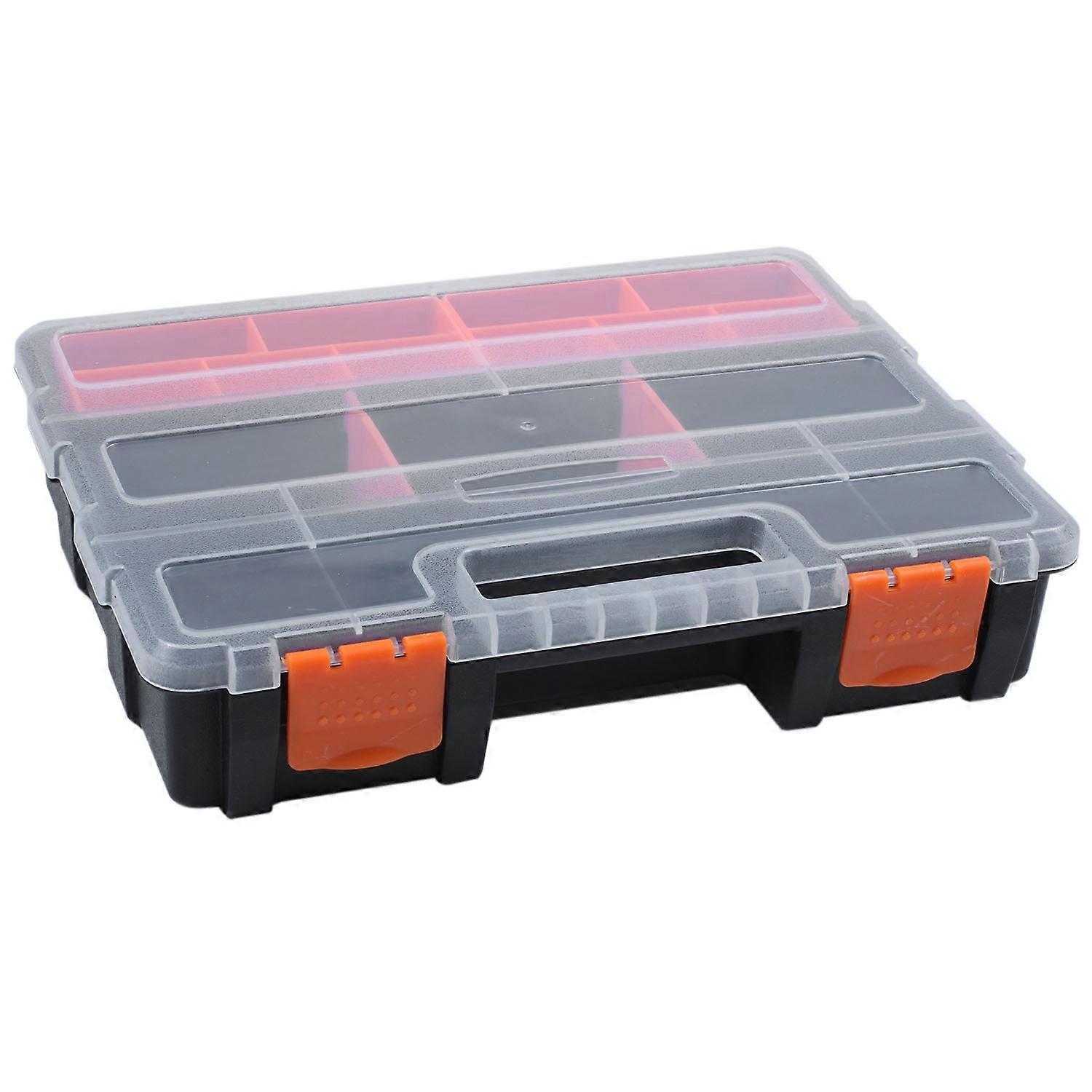 F-290 Portable Plastic Tool Parts Box Screw Storage Box Electronic Component Box Compartment Box Mat
