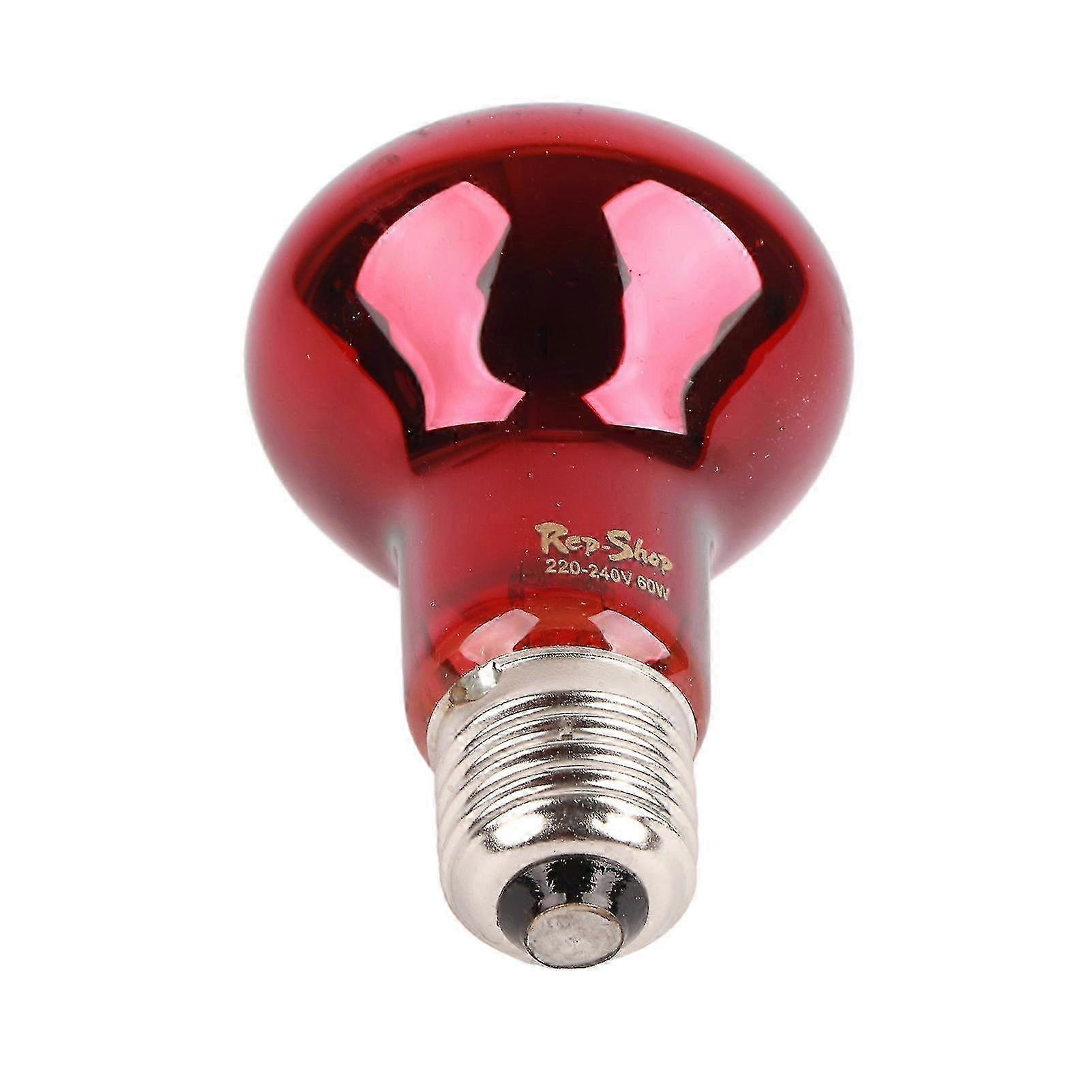 60W infrared reptile heating lamp high quality 24 hours heat source red heating bulb suitable for turtles and bearded dragons 25-26