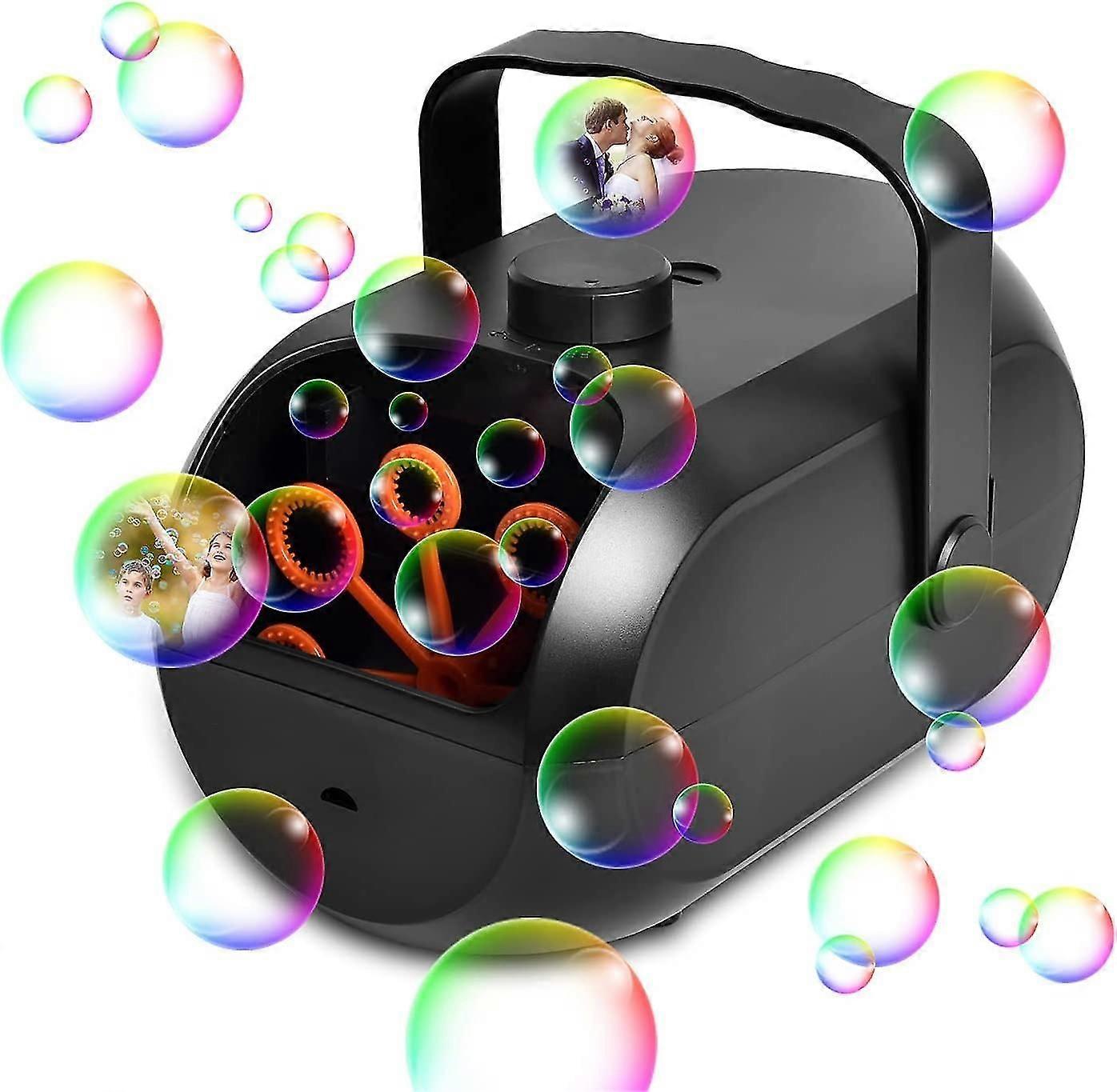 Bubble Machine, Portable Automatic Bubble Maker Toy,rechargeable