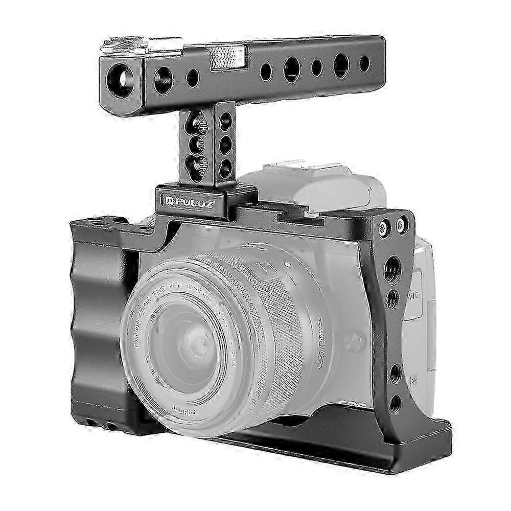 Hung video camera stabilizer cage with handle for Canon EOS M50