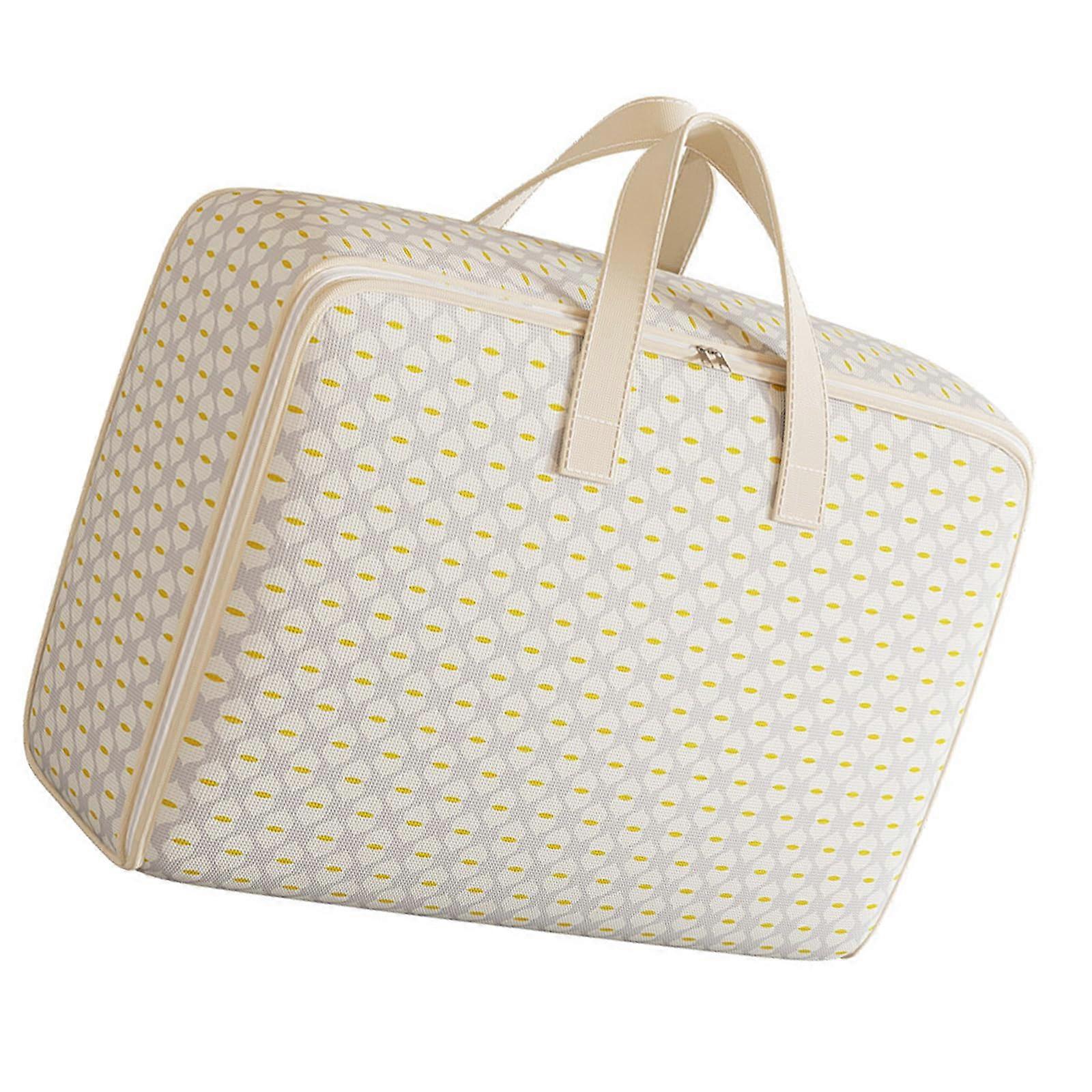 Fabric Storage Organizer Bag Large Capacity 110L Zipper Closure For Blankets And Clothes Daily Casual Use