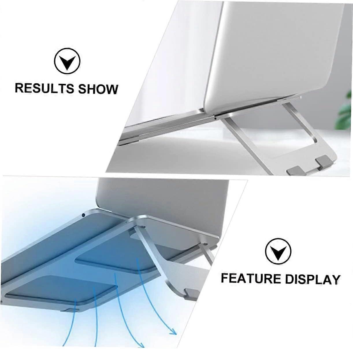 Foldable Laptop Stand Aluminum Alloy Cooling Rack Design For Home Office Travel Use Multipurpose Notebook Holder