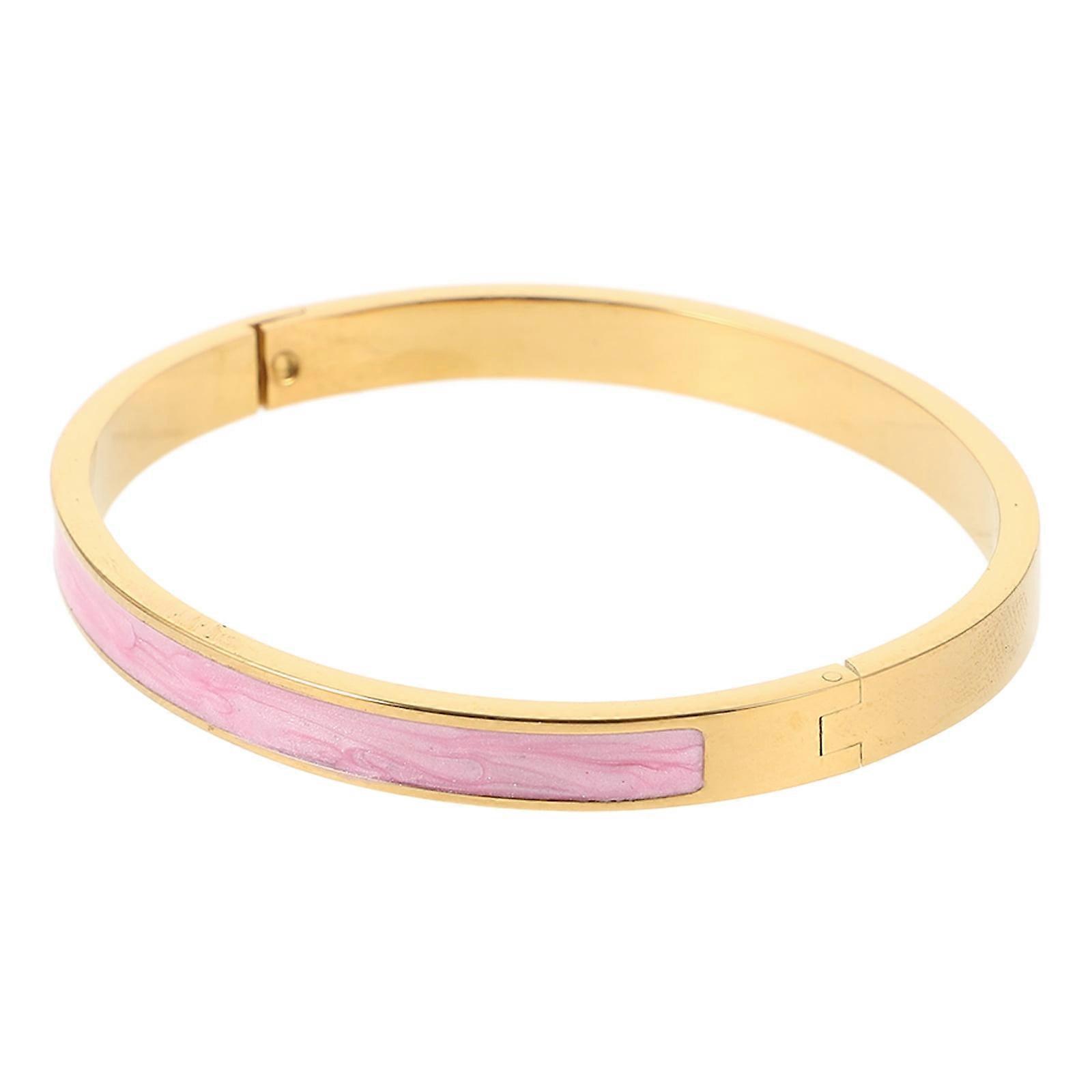 Titanium Steel Bangle Metal Bangle Simple Bangle Gift Women Bangle Decorative Bangle