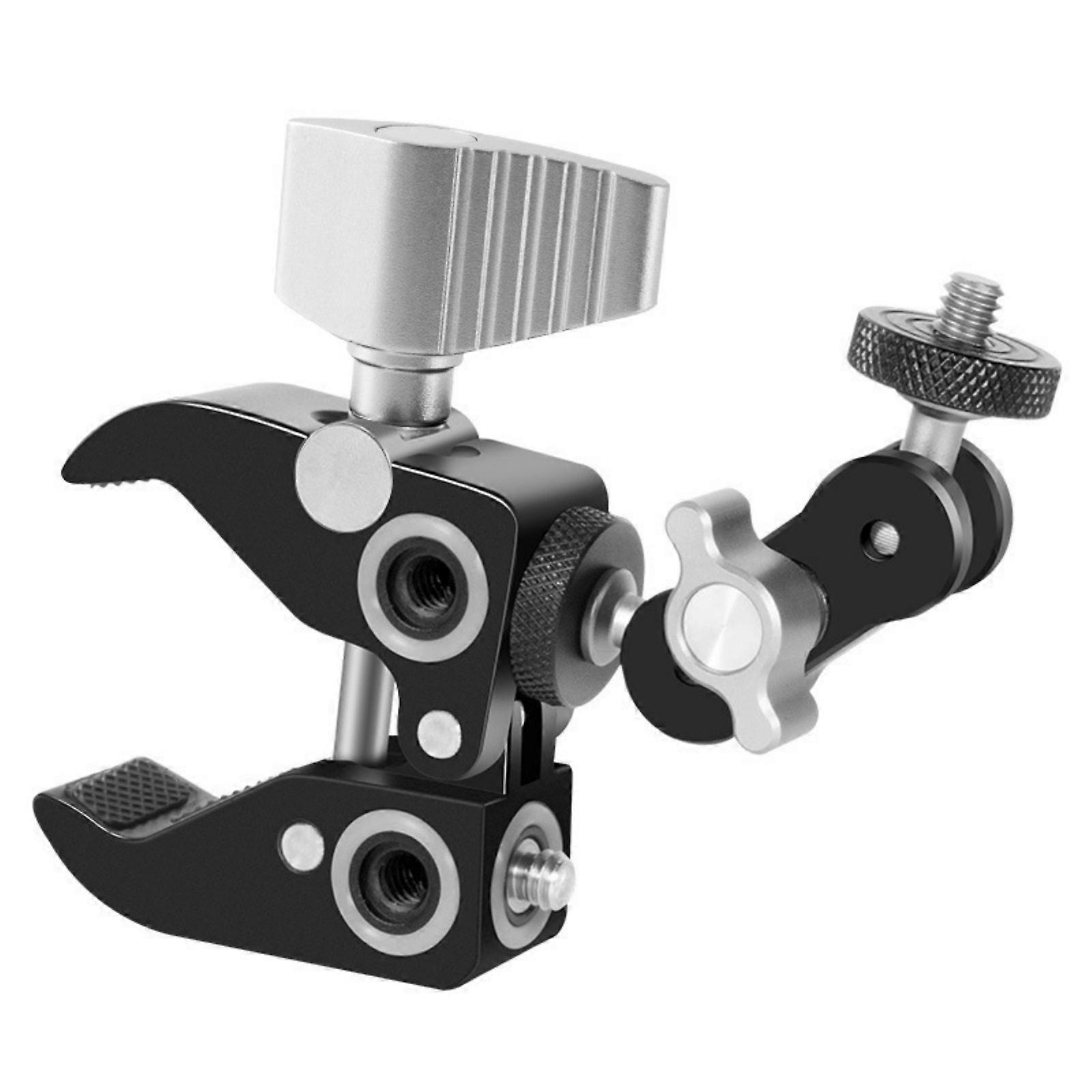 C-Type Clamp Camera Photography Support Arm Clamp 1/4 and 3/8 Thread Camera Mount Clamp Multicolor