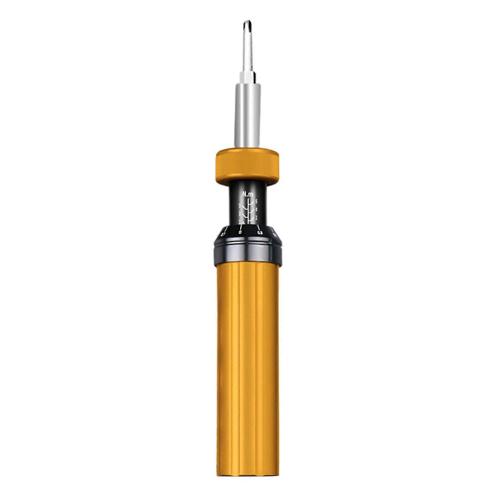Multifunctional Adjustable Torques Screwdriver Built With Coppers Components And Nonslip Ergonomic Design for Crafting Multicolor