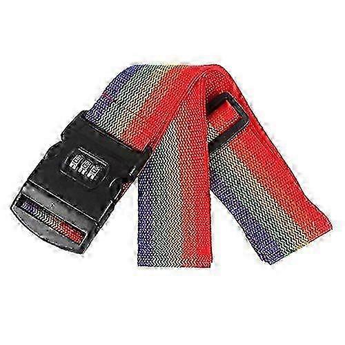 Luggage Suitcase Secure Belt Strap Coded Lock Safe Nylon Packing Belt Password