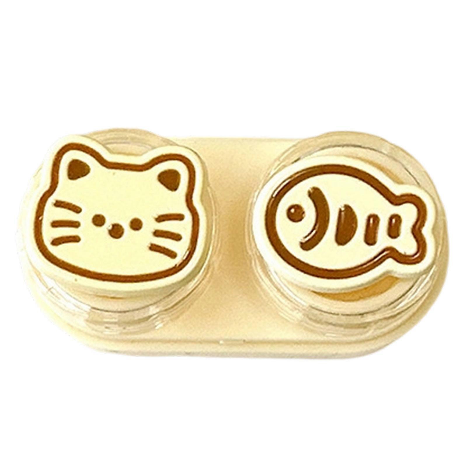 Contact Lenses Case Insertion Remover Suction Stick Inserter for Contact Lenses Handling and Cleaning  Yellow