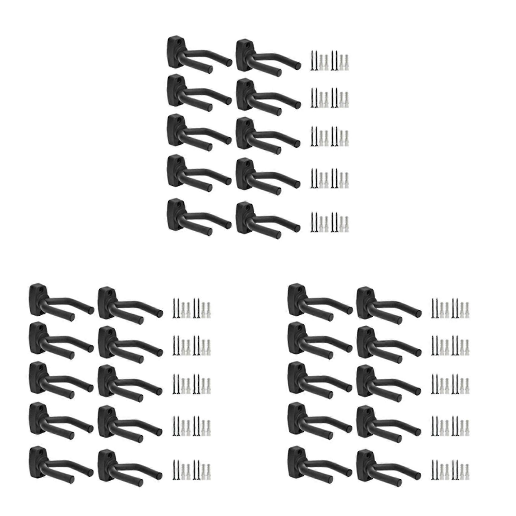 30pcsギターアクセサリーギターフックショートフックウクレレウォールフックギターウォールギターメタルハンガー