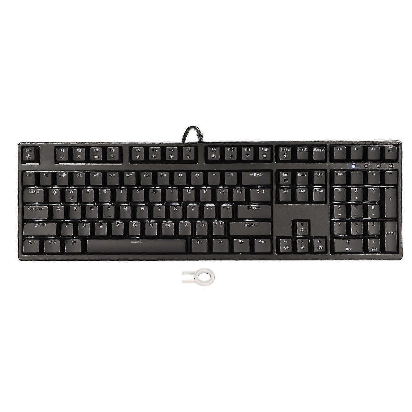 Ergonomic 108 Key Wired Keyboard with Calculator Function for Home Office