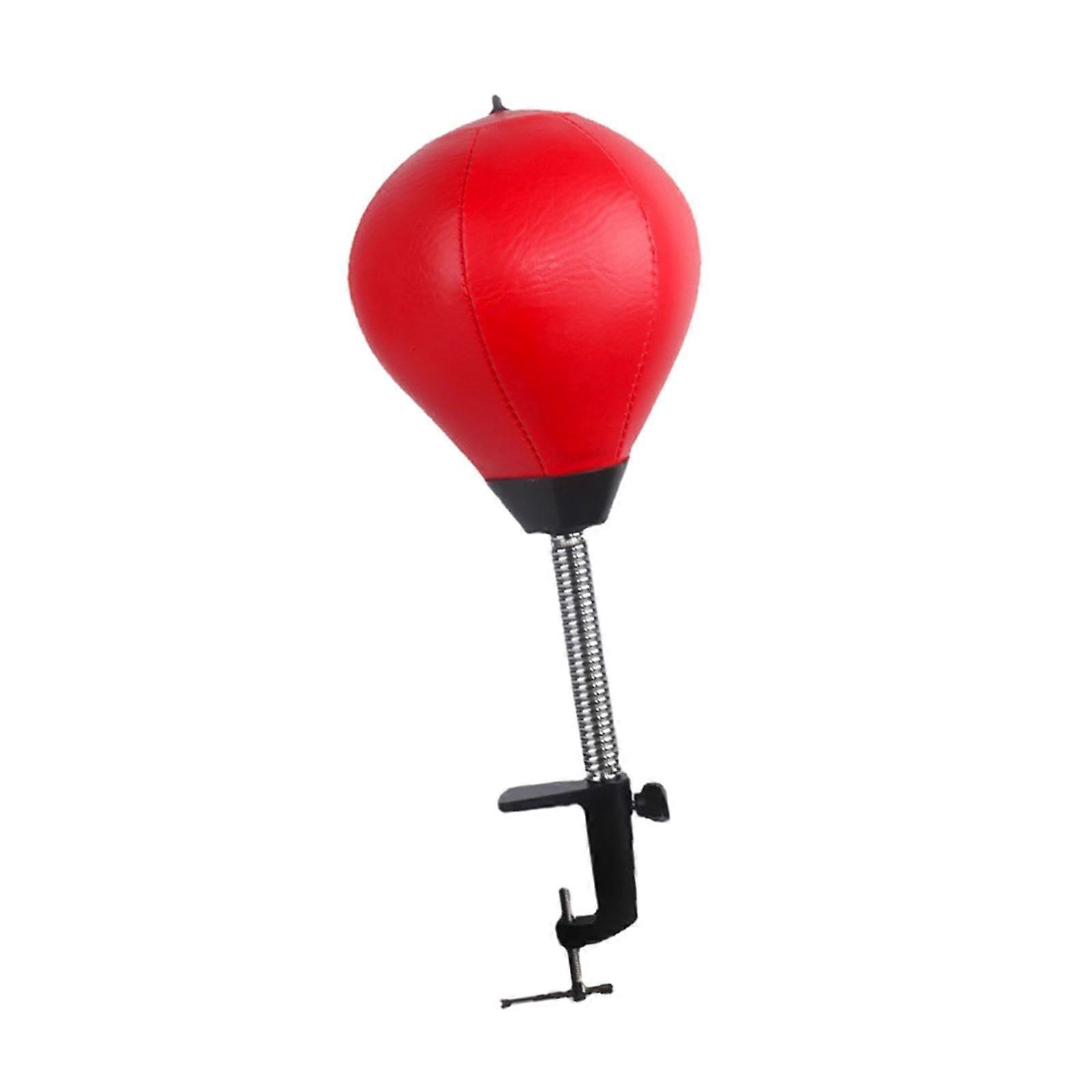 Desktop Punching Bag With Desk Clamp Red, Easy Installation, Exercise And Training, Tabletop Boxing Bag For Home Office