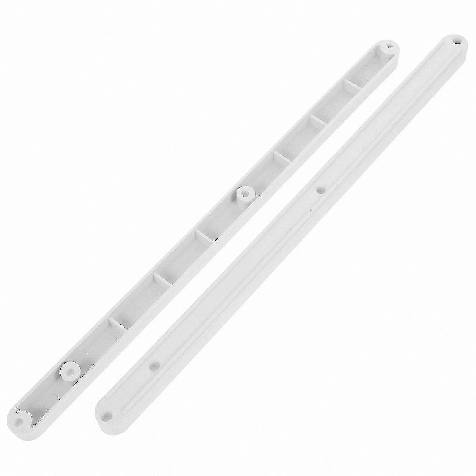 White Plastic Drawer Slides for Cabinets, Smooth Glide Tracks, Easy Install, 30x1.6x1.4cm, 2 Pack30.00X1.60X1.40CMWhite SZRH