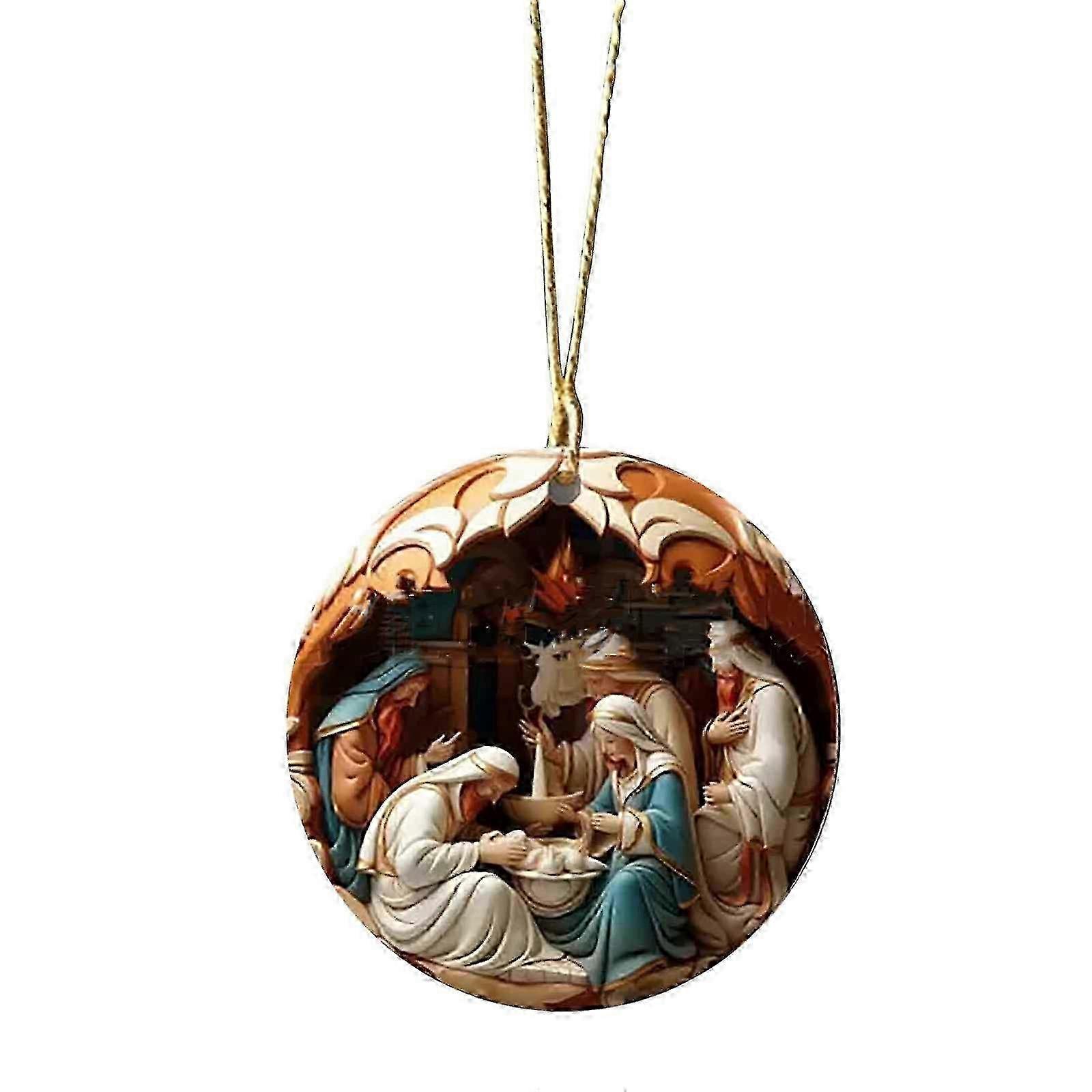 Christmas Movie Pendant for Tree Ornaments with Light Effects