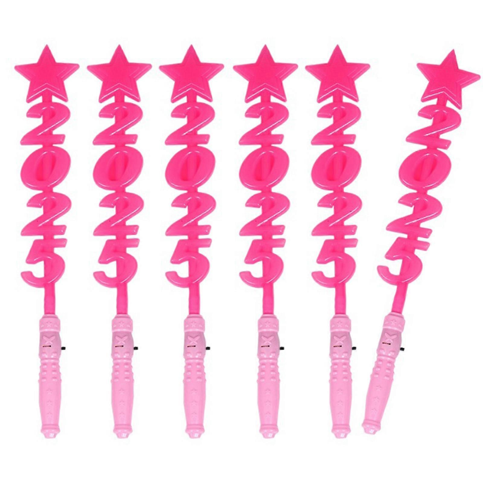 Party Ready Glowing Sticks Mixed Color with Safety Lanyards 6 Pieces Set for All Ages and Occasion Daily Casual Use Multicolor