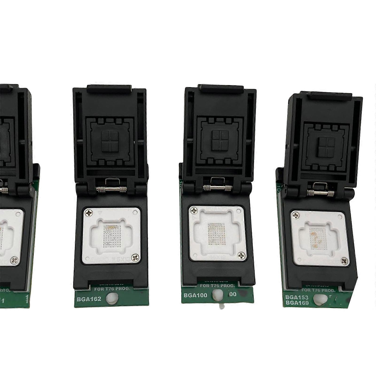 Multipurpose EMMC BGA Chip Adapters Kit Two Head Probes For T76 Programmer With High Temperatures Resistance Multicolor