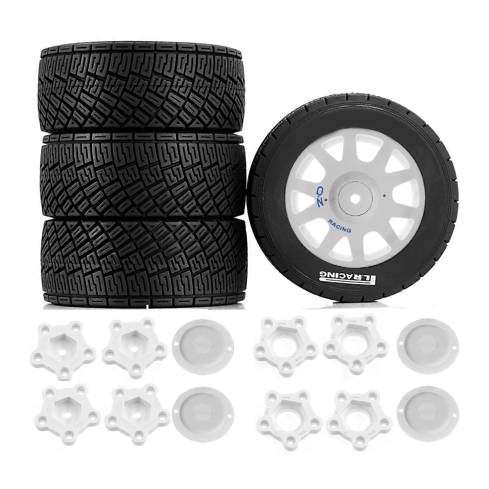 Ecofriendly Remote Control Toy Wheels Shockproof Design for Competitive Drifting and Speed  White