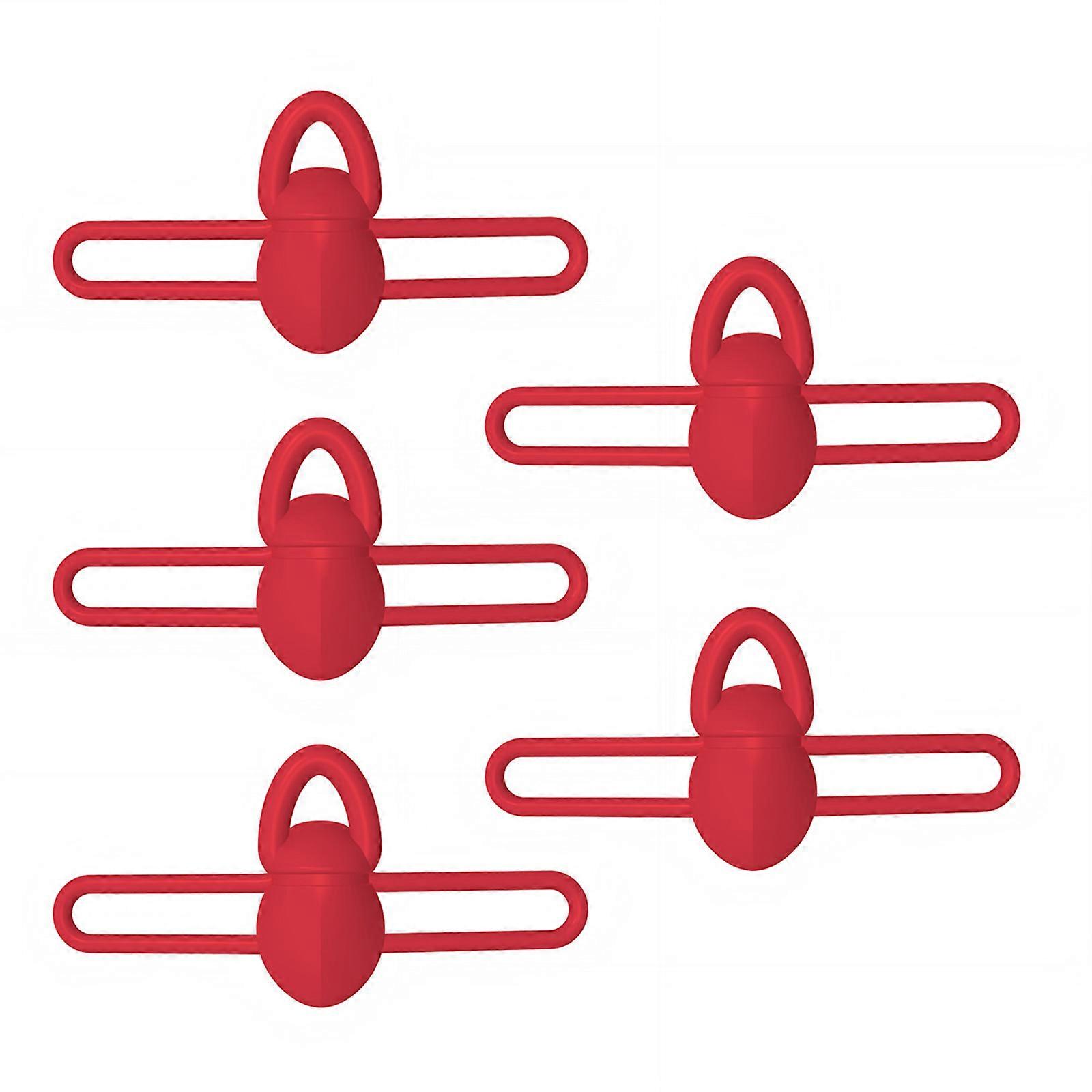 5er-Pack einfach zu installierende Köderhaken-Organizer, kompakt, ideal für die Reise, rot