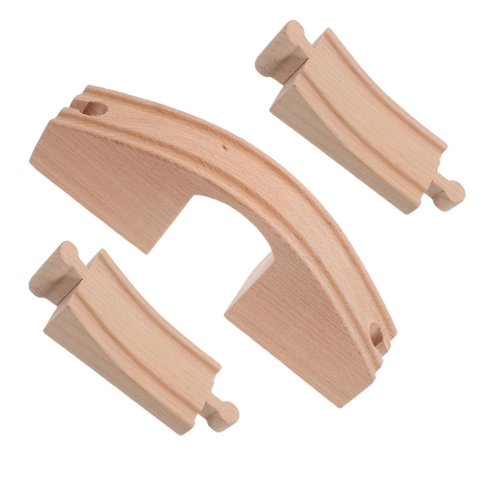 DIY Assembly Wooden Train Bridges Toy Problem Solving Practice 1Set