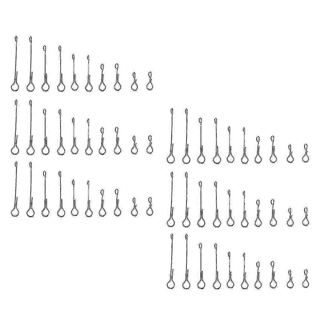 60pcs Fish Skull Articulated Shank Fish Spine For Fly Tying Materials, 5 Different Sizes, Easy To Use