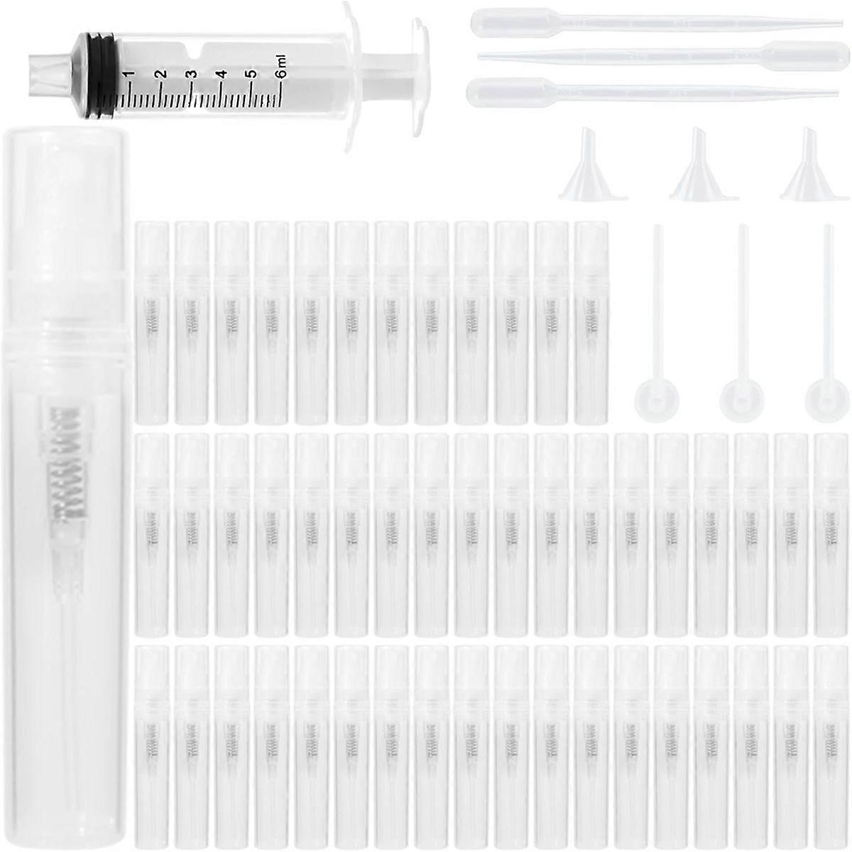 Mini Bottle 3ml, Small Travel Perfume Bottle Refillable with 10 Tools, for Travel Essential Oil Perf